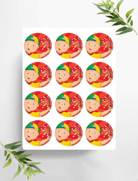 Caillou  Muffinaufleger, Ø ca. 6 cm, 0631x